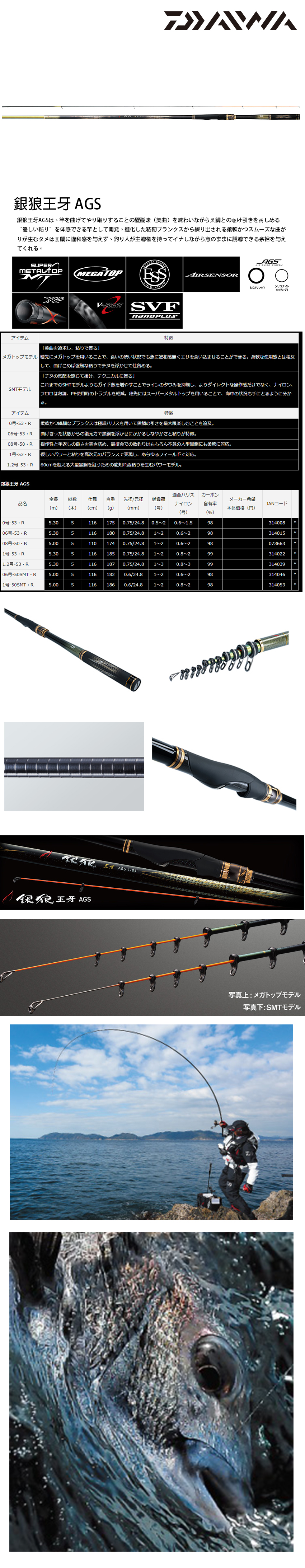 漁拓釣具daiwa 銀狼王牙ags 0 8 50 R 磯釣竿 Pchome商店街 台灣no 1 網路開店平台