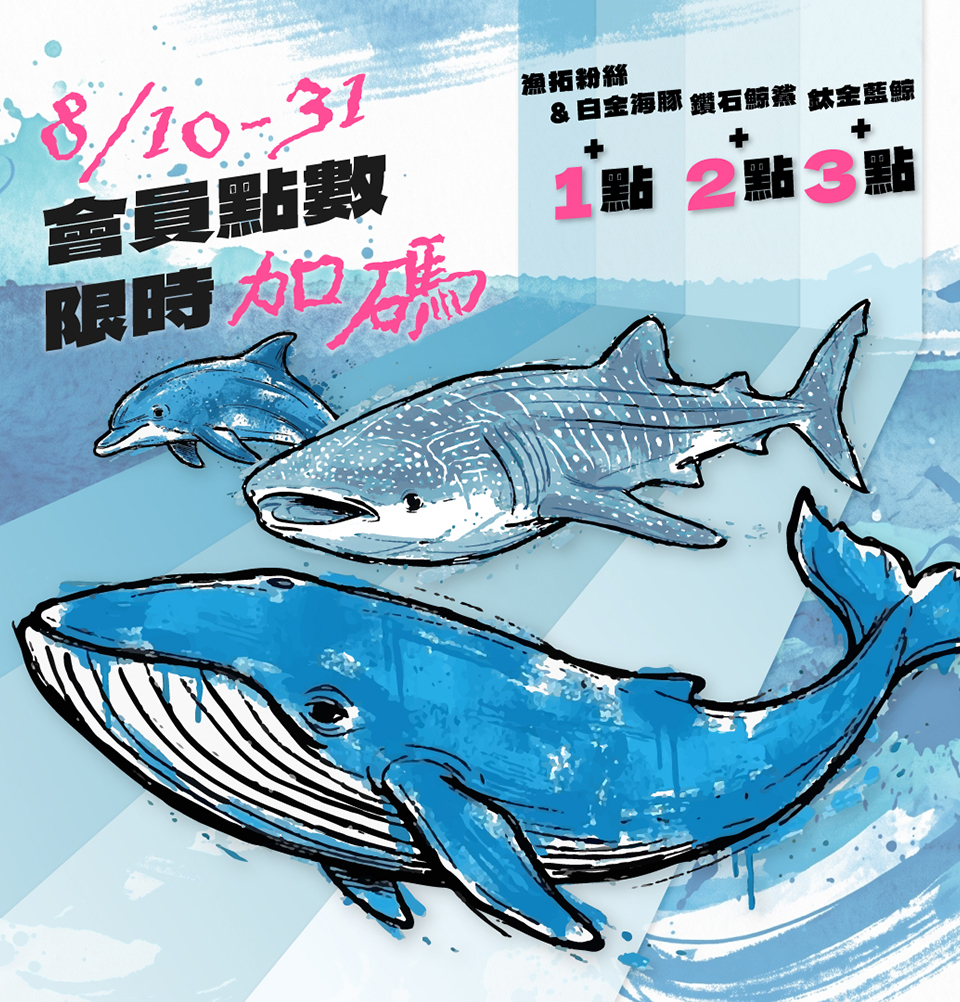 會員點數加碼送！登入會員購買累計好省！
