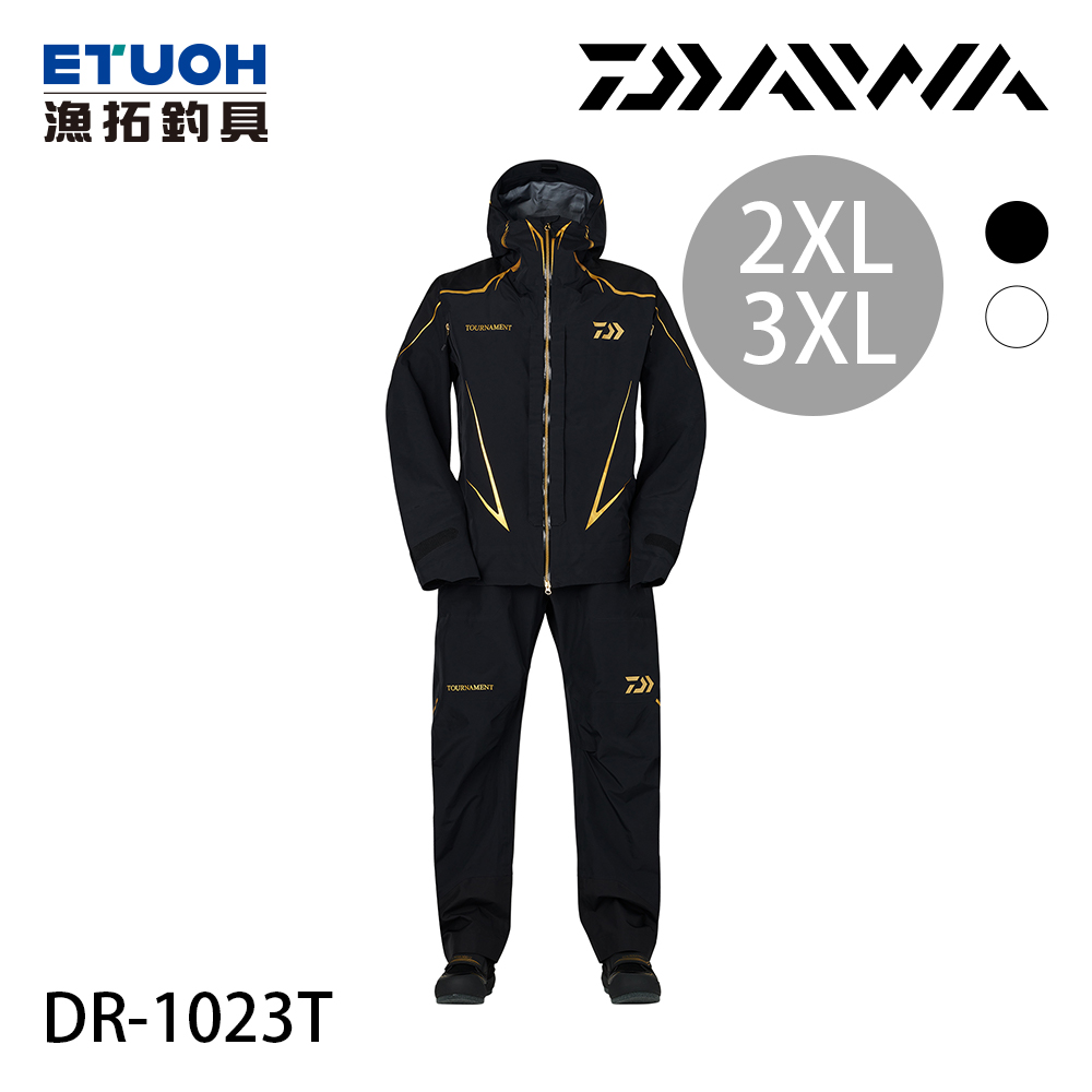 DAIWA DR-1023T 黑#2XL-#3XL [GORE-TEX 透氣防水套裝] [超取限購一件