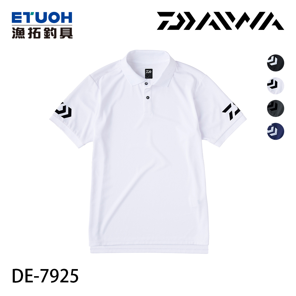 DAIWA DE-7925 白/黑 M-2XL [POLO衫]