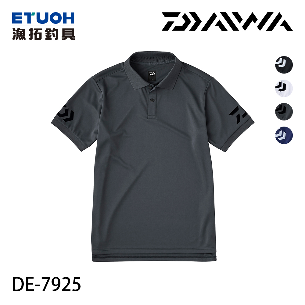 DAIWA DE-7925 槍灰銀/黑 M-2XL [POLO衫]