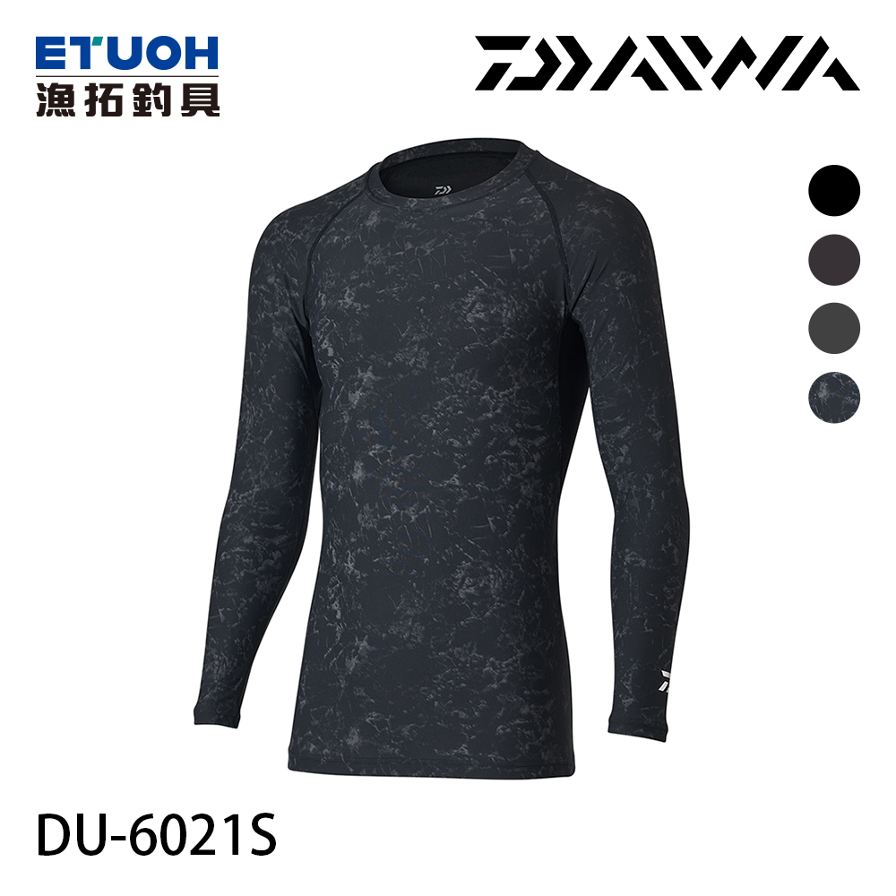 DAIWA DU-6021S 大理石紋黑 M-2XL [圓領內衣]