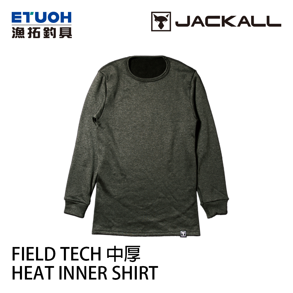 JACKALL FIELD TECH HEAT 中厚/黑 [內搭衣] [發熱衣]