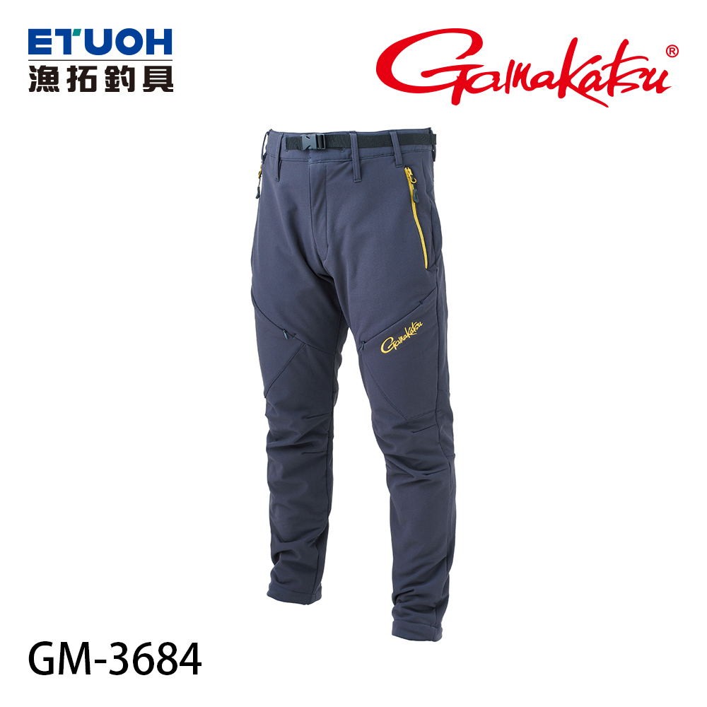 がまかつ HDフィッシングパンツ GM-3719 ブラック×ブラック Lサイズ (送料無料) (OT) フィッシングウェア がまかつ HDフィッシングパンツ GM3719 L ブラック