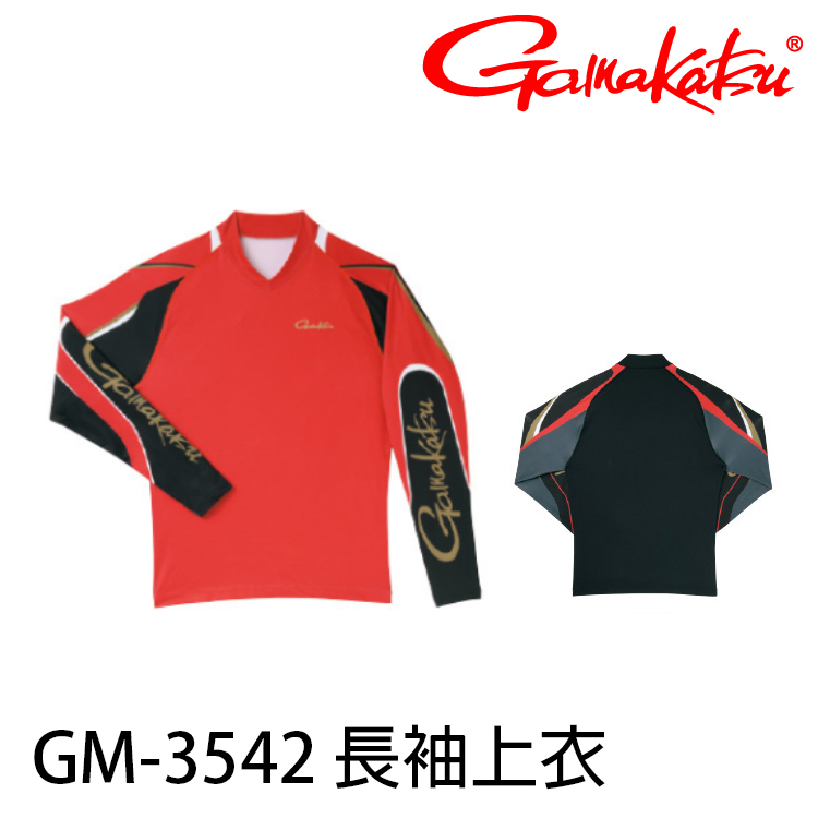 GAMAKATSU GM-3542 紅 [長袖上衣]