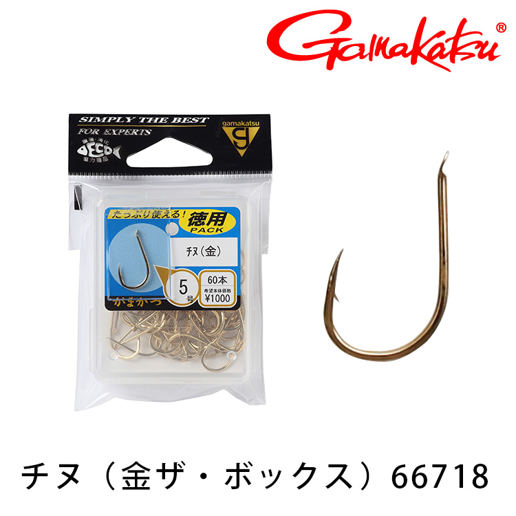 GAMAKATSU チヌ 金 [德用] [黑鯛海水魚鉤]