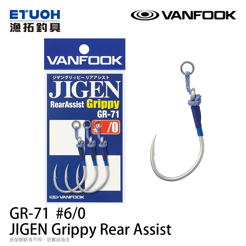 VANFOOK GR-71 #6/0 [鐵板用鉤]
