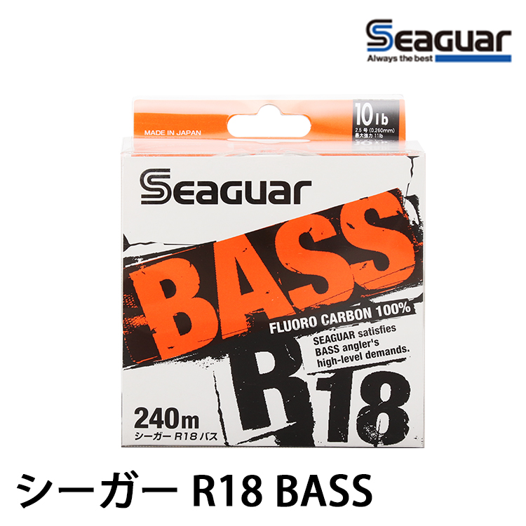 SEAGUAR R18 BASS 240M #10LB [碳纖線]