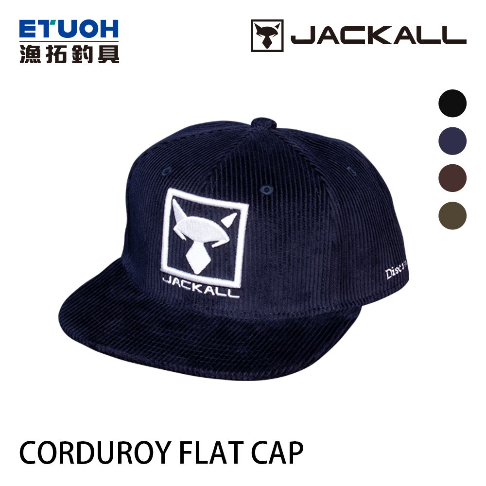 JACKALL CORDUROY FLAT CAP [釣魚帽] [刷毛鴨舌帽]