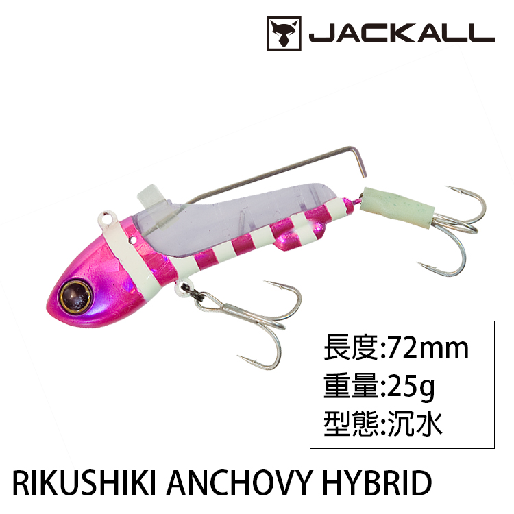 JACKALL 陸式 ANCHOVY HYBRID 25g [岸拋天亞頭]