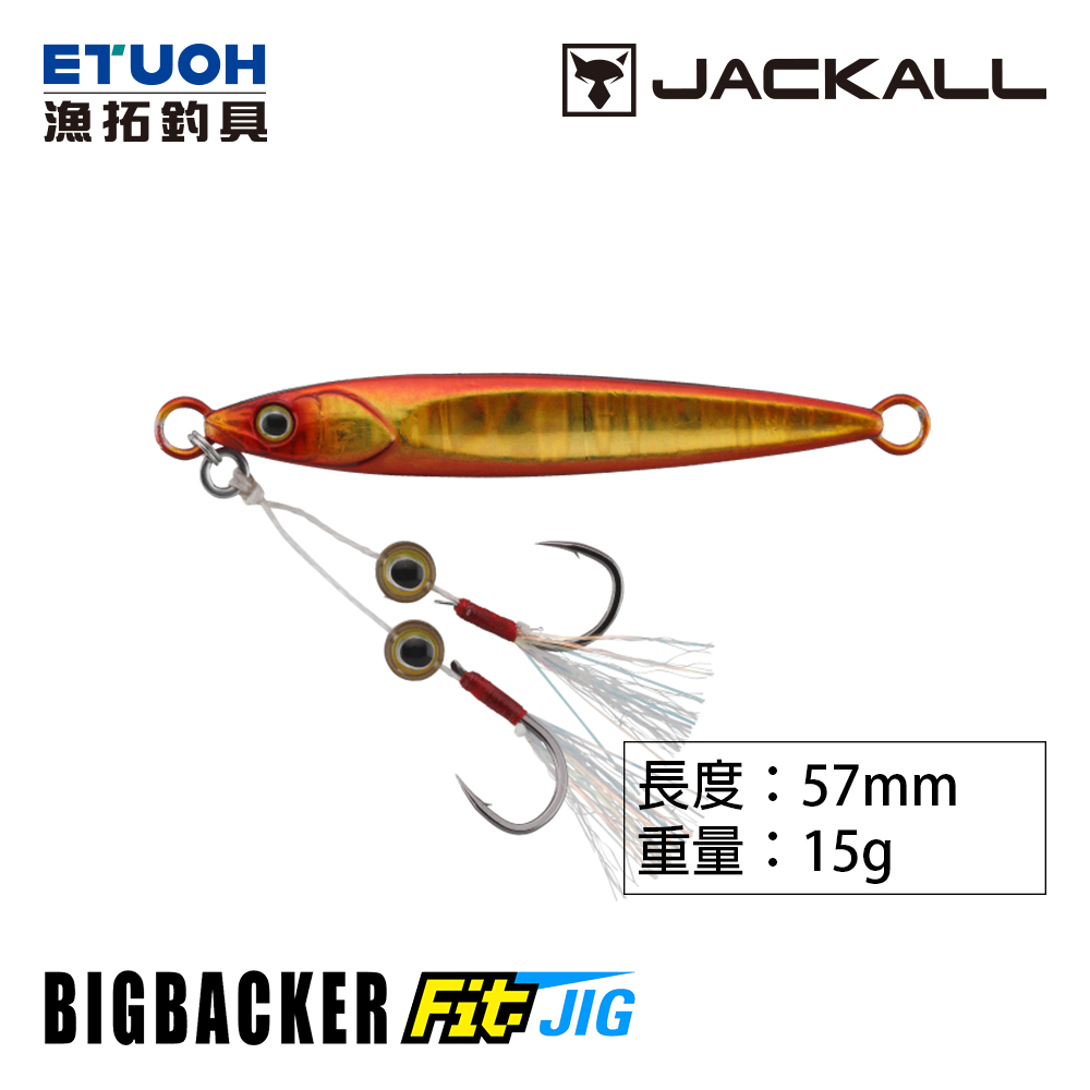 JACKALL BIG BACKER FIT JIG 15g [微型鐵板]