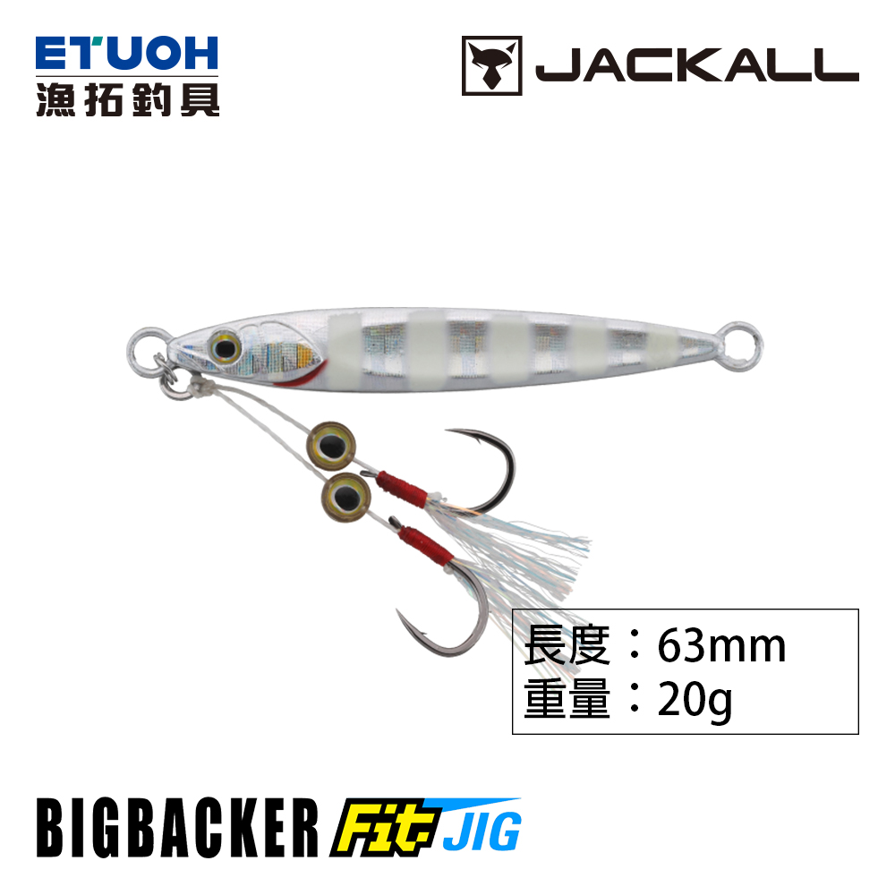 JACKALL BIG BACKER FIT JIG 20g [微型鐵板]