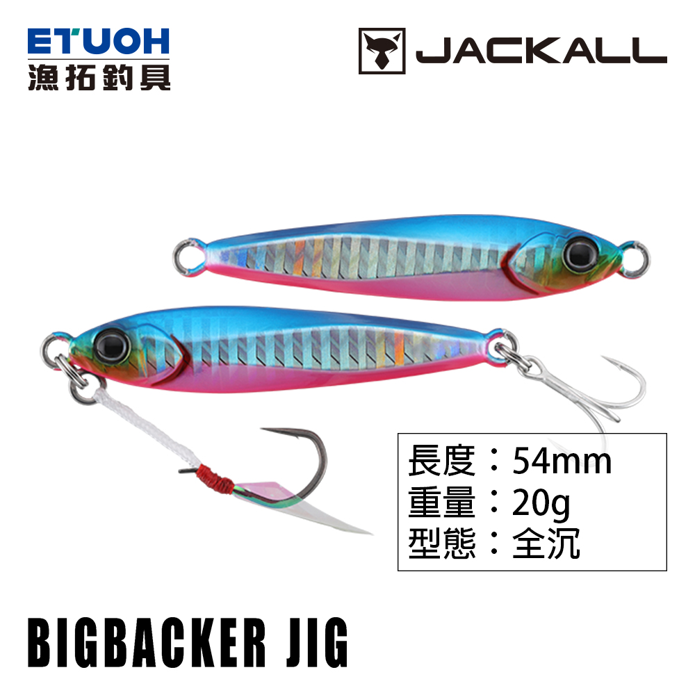 JACKALL BIG BACKER JIG #20g [岸拋鐵板]