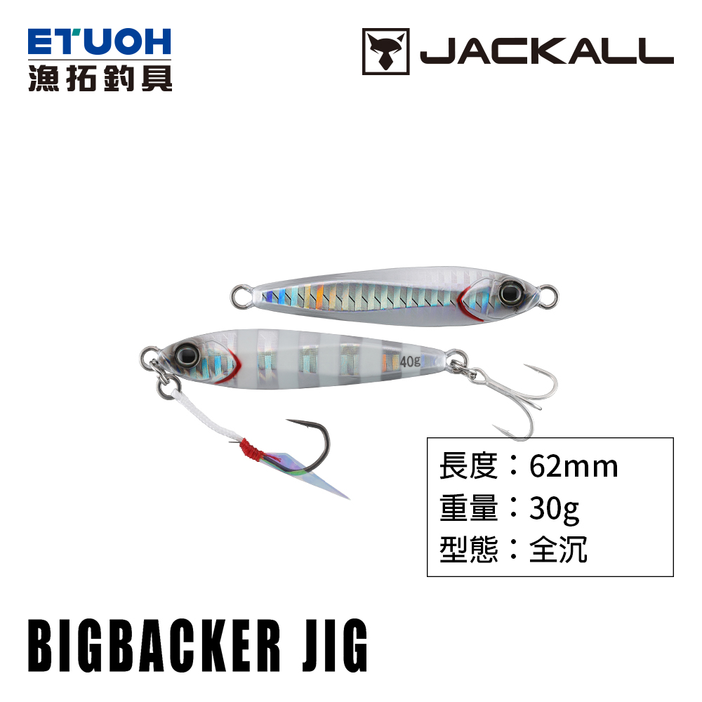 JACKALL BIG BACKER JIG #30g [岸拋鐵板]