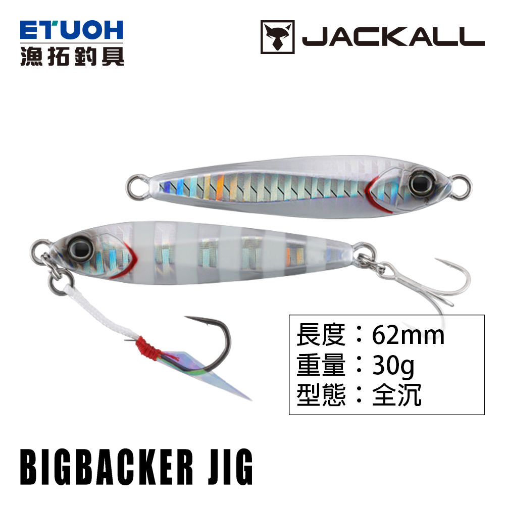 JACKALL BIG BACKER JIG #30g [岸拋鐵板]