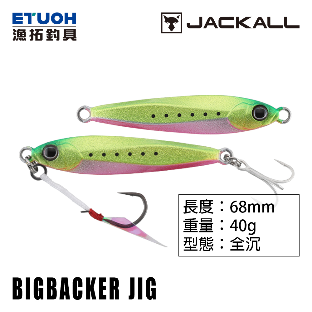 JACKALL BIG BACKER JIG #40g [岸拋鐵板]