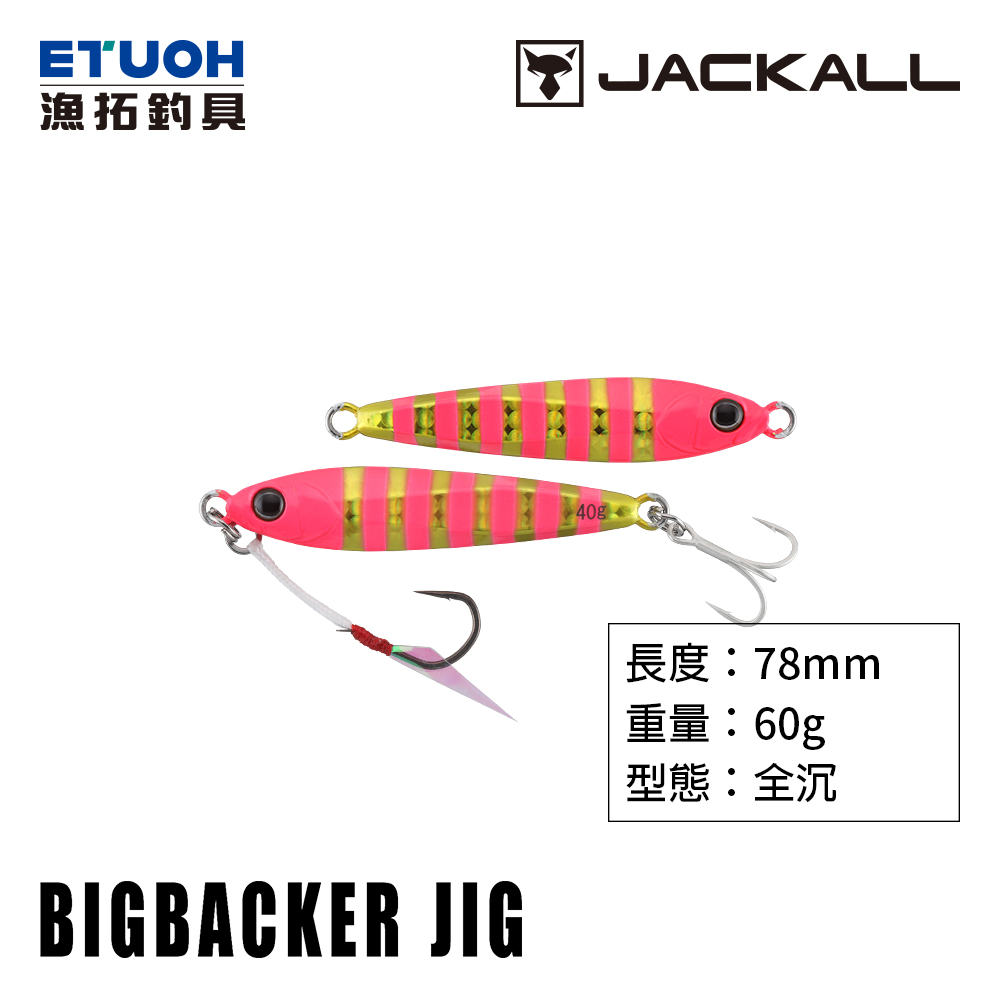 JACKALL BIG BACKER JIG #60g [岸拋鐵板]