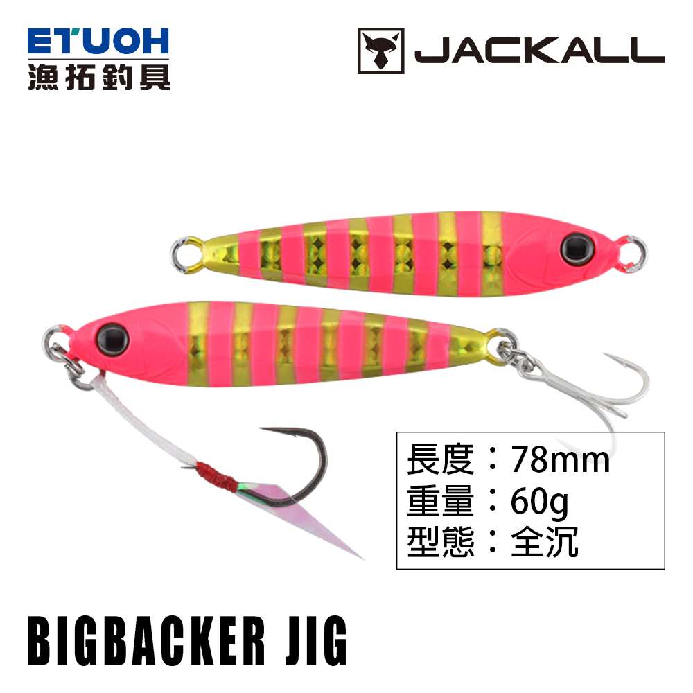 JACKALL BIG BACKER JIG #60g [岸拋鐵板]