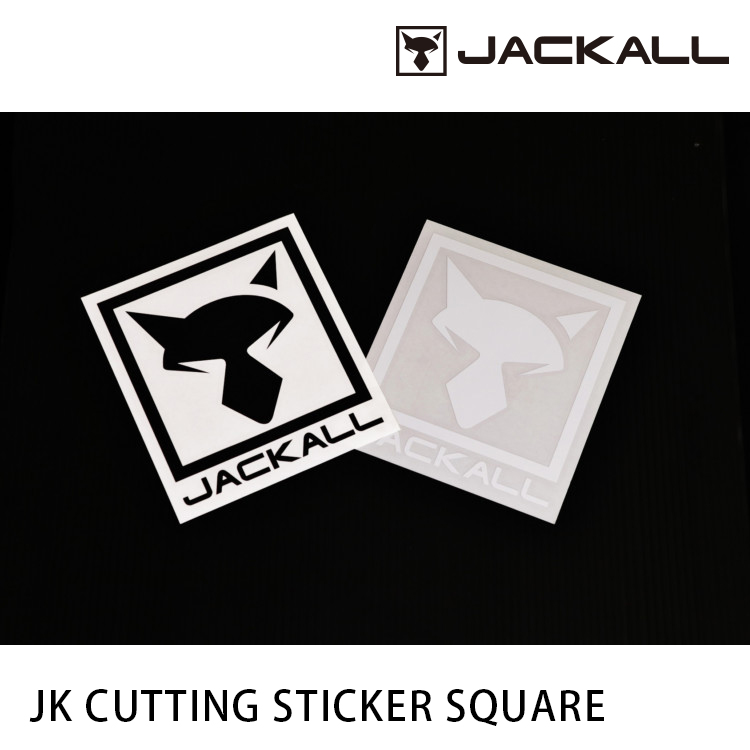JACKALL CUTTING STICKER SQUARE M [LOGO貼紙]