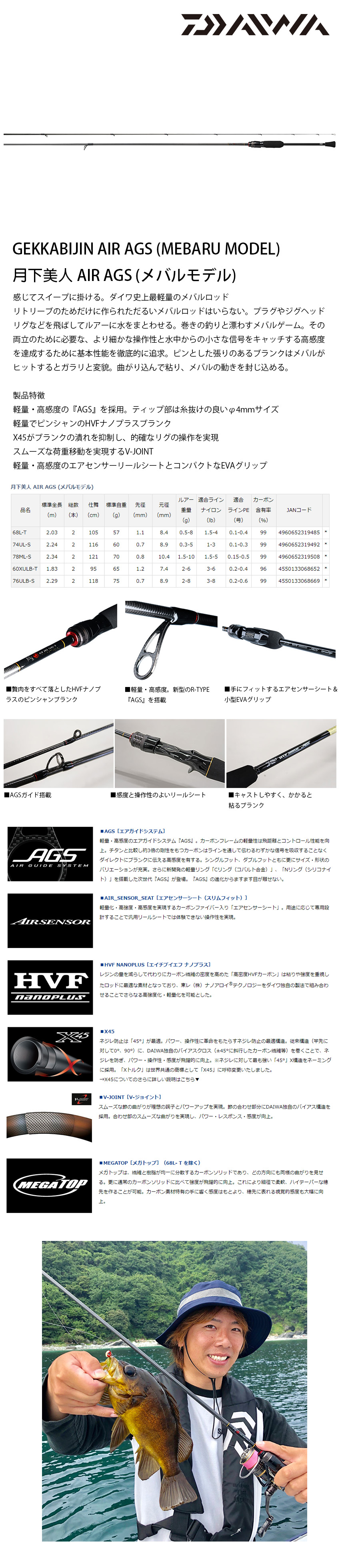 Daiwa 月下美人air Ags 76ulb S R 根魚竿 漁拓釣具官方線上購物平台