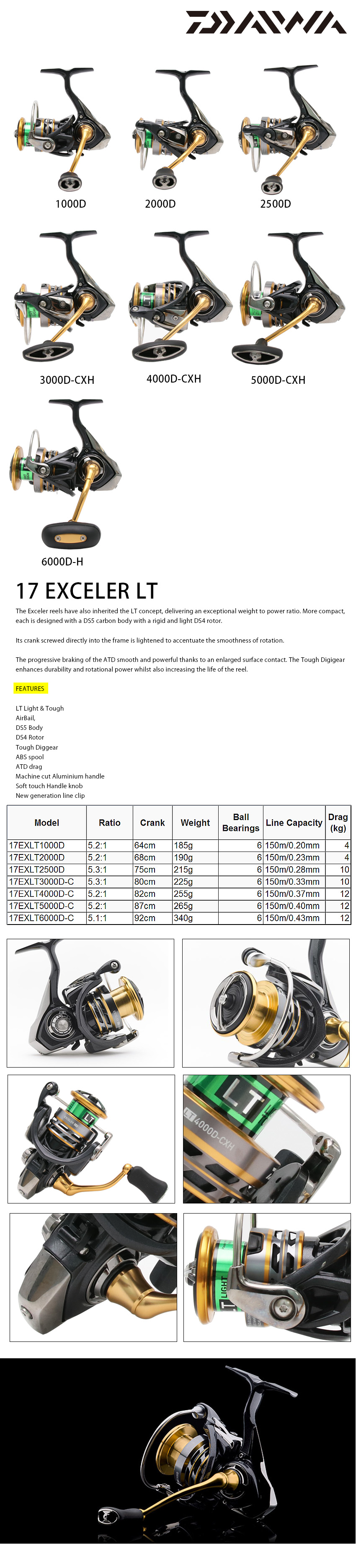daiwa 17 exceler lt 2500d